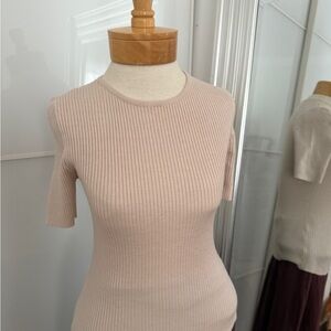 Must have Ribbed Knit Top - Cream Light Beige S